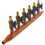3/4" PEX Crimp Copper Manifold w/ 1/2" PEX Crimp Ball Valves, Lead Free (6 Outlets)