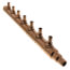 3/4" PEX Crimp x Spin Closed Copper Manifold, w/ 1/2" PEX Crimp Outlets (7 Outlets)