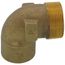 1-1/2" C x M Cast Brass 90-Degree Elbow (Lead Free)