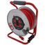 4 Outlet Cable Management Retractable Extension Cord Reel, 12 AWG SJTW Cable (75 Ft. Cord)