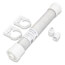 2" Clear Tube Condensate Neutralizer w/ Media Filled Sack, PVC Adapters, & Snap-In Brackets (300,000 BTU/hr)
