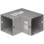 4" Wide X 4" High, Raceway 90° Elbow End, Side Opening (Gray)