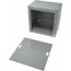 6" Wide, 6" High, 4" Deep, Steel Junction Box Enclosure, Nema 1, No Knockout
