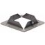 6" Wide X 6" High, Rectangular Raceway Flange (Gray)