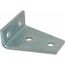 4 Hole 4.12" H X 3.5" L X 1.62" W Gusseted Shelf Bracket, Zinc Plated (Steel)