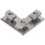 3 Hole 3.5" H X 3.5" L X 1.62" W Pre-Assembled Flat Corner Fitting, Zinc Plated (Steel)