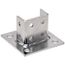 6" X 6" X 3-1/2" Zinc Post Base (For 1-5/8" X 1-5/8" Channel), B281Sqzn