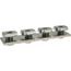 4 Hole 1.62" H X 7.25" L X 1.62" Pre-Assembled Flat Splice Plate, Zinc Plated (Steel)
