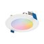 HALO 4" HLB4 Round Smart Wi-Fi Slim Canless RGBW Downlight w/ WiZ Pro Smart Control (Matte White)