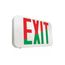 All Pro Exit Single/Dual Face Field Selectable Red or Green LED Illuminated Exit Sign w/ Nickel Cadmium Battery, 120/277 VAC, 1-3/4" Wide x 11-11/16" Long (White), APX7RG