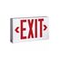 LPX Single/Dual Face Ceiling/Wall Mount LED Illuminated Polycarbonate Self-Powered Exit Sign, 120/277 VAC,  2-1/8" Wide x 13" Long (White), LPX7