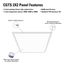 Metalux CGTS 2" x 2" Back-Lit Shallow LED Panel, Selectable CCT 3000/4000/5000K, 32.2W
