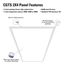 Metalux CGTS 2" x 4" Back-Lit Shallow LED Panel, Selectable CCT 3000/4000/5000K, 50.8W