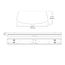 Metalux 4' Narrow Wraparound LED Fixture, Selectable Lumens & CCT 3000/4000/5000K