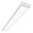 Metalux 4' Narrow Wraparound LED Fixture, Selectable Lumens & CCT 3000/4000/5000K