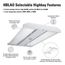 Metalux 2' LED Highbay w/ Adjustable Optics, Selectable 18K/21K/24K Lumens & 35/40/5000K CCT, 400W