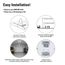 Metalux 2' LED Highbay w/ Adjustable Optics, Selectable 18K/21K/24K Lumens & 35/40/5000K CCT, 400W