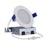 HALO 4" HLB Round Slim Canless LED Downlight, Selectable 5CCT, 2700/3000/3500/4000/5000K, 10.65W (Matte White)