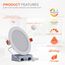 HALO 6" HLB Round Slim Canless LED Downlight, Selectable 5CCT, 2700/3000/3500/4000/5000K, 13.48W (Matte White)