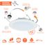 HALO 6" HLBT Round Slim LED Trim, Selectable 5CCT, 2700/3000/3500/4000/5000K, 9.7W (Matte White)