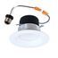 HALO 4" LT4 Round Recessed Baffle LED Trim, Selectable 5CCT, 2700/3000/3500/4000/5000K, 8W (Matte White)