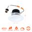 HALO 4" LT4 Round Recessed Baffle LED Trim, Selectable 5CCT, 2700/3000/3500/4000/5000K, 8W (Matte White)