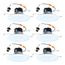 HALO 5/6" LT56 Round Recessed Baffle LED Trim, Selectable 5CCT, 2700/3000/3500/4000/5000K, 8.75W, Matte White (6 Pack)