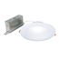 HALO 6" Round LT Canless LED Downlight, Selectable 5CCT, 2700/3000/3500/4000/5000K, 9.3W (Black Trim)