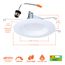 HALO 5/6" Round Recessed Baffle LTE 3000K LED Retrofit, Matte White (12 Pack)