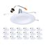 HALO 5/6" Round Recessed Baffle LTE 3000K LED Retrofit, Matte White (18 Pack)