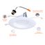 HALO 5/6" Round Recessed Baffle LTE 3000K LED Retrofit, Matte White (18 Pack)
