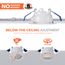 HALO 4" RA Round Adjustable Gimbal LED Retrofit, Selectable 5CCT & Dim-To-Warm, 2700/3000/3500/4000/5000K, 9.3W (Matte White)
