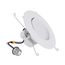 HALO 5/6" RA56 Round Adjustable Gimbal LED Retrofit, Selectable 5CCT & Dim-To-Warm, 2700/3000/3500/4000/5000K, 8.8W (Matte White)
