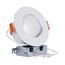 HALO 6" RA Round Adjustable Gimbal LED Retrofit, Selectable 5CCT & Dim-To-Warm, 2700/3000/3500/4000/5000K, 9.5W (Matte White)