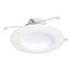 HALO 5/6" RL Round LED Retrofit, Selectable 5CCT & Dim-To-Warm, 2700/3000/3500/4000/5000K, 14.5W (Matte White)