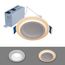 HALO 4" RL Round Canless Downlight with Night Light & Dim-to-Warm, Selectable 5CCT, 2700/3000/3500/4000/5000K, 9.5W (Matte White)