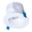 HALO 4" RLS Round Sloped Ceiling Canless LED Downlight, Selectable 5CCT, 2700/3000/3500/4000/5000K, 11W (Matte White)