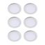 HALO 4" SMD Surface Mount LED Downlight, Selectable 5CCT, 2700/3000/3500/4000/5000K, 7.9W, Matte White (6 Pack)