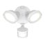 HALO Twin-Head Round Floodlight with Motion Sensor, 21.6W (White)