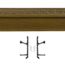 2 Ft. Kit Cover Set (Dark Walnut)