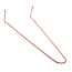 3/4" x 8" Copper Plated Pipe Hook