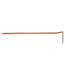 3/4" x 8" Copper Plated Pipe Hook