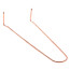 1" x 8" Copper Plated Pipe Hook