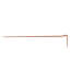 1" x 8" Copper Plated Pipe Hook