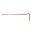 1-1/4" x 6" Copper Plated Pipe Hook
