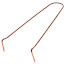 1-1/4" x 8" Copper Plated Pipe Hook