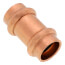 1/2" Press Copper Coupling, No-Stop
