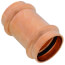 1-1/2" Press Copper Coupling, No-Stop