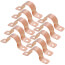 3/4" 2 Hole Carbon Steel Strap, Copper Plated (Bag of 10)