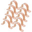 1" 2 Hole Carbon Steel Strap, Copper Plated (Bag of 10)